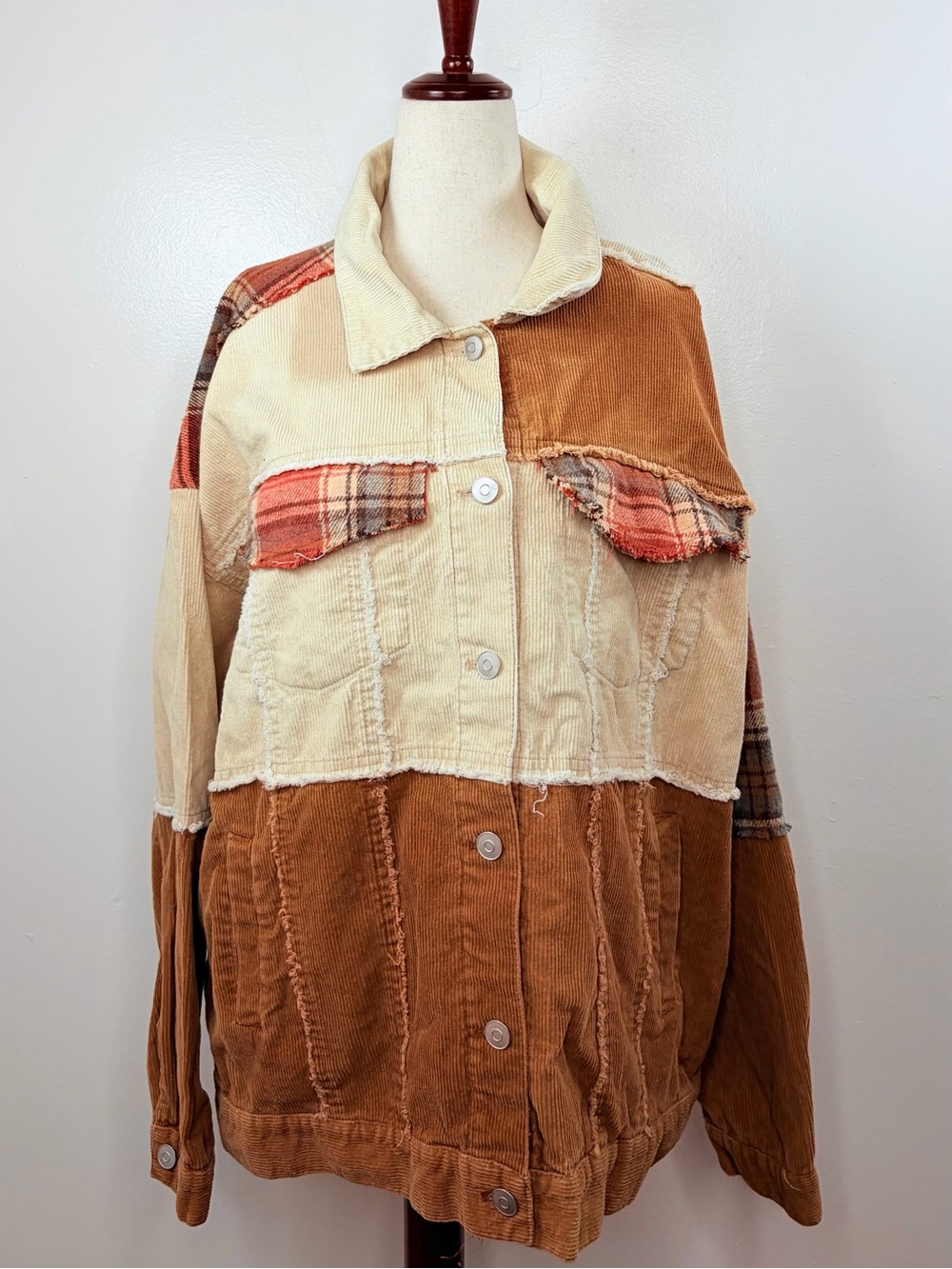 Fantastic Fawn Corduroy Patchwork Jacket - Picture 2 of 8